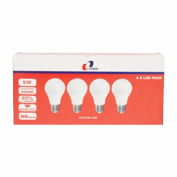 Foco Led Luz Blanca De 9W PROW X 4 Uds - Imagen 2