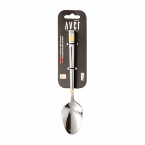 Set De Cubiertos Cucharas Con Diseño Dorado 3 Puestos AVCI 3 Piezas