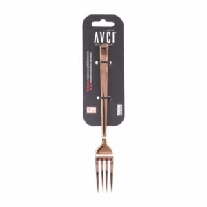 Set De Cubiertos Tenedores Color Bronce Titanio Diseño Klass 3 Puestos AVCI 3 Piezas