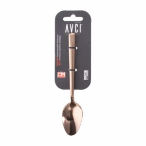 Set de Cubiertos Cucharitas Color Bronce Titanio Diseño Klass 3 Puestos AVCI 3 Piezas