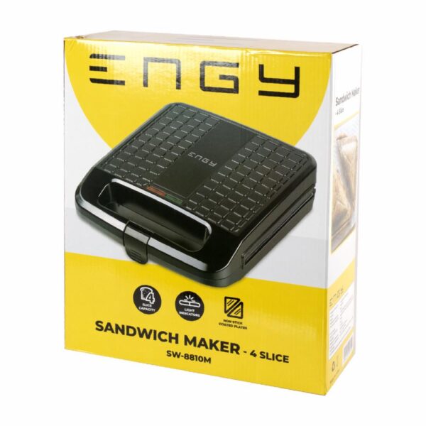 Sanduchera De 4 Rebanadas Modelo Sw-8810M ENGY 1400 Watts - Imagen 4