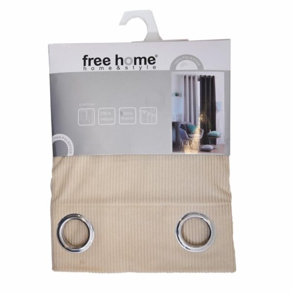 Cortina Velvet Beige FREE HOME 230 X 140 Cm