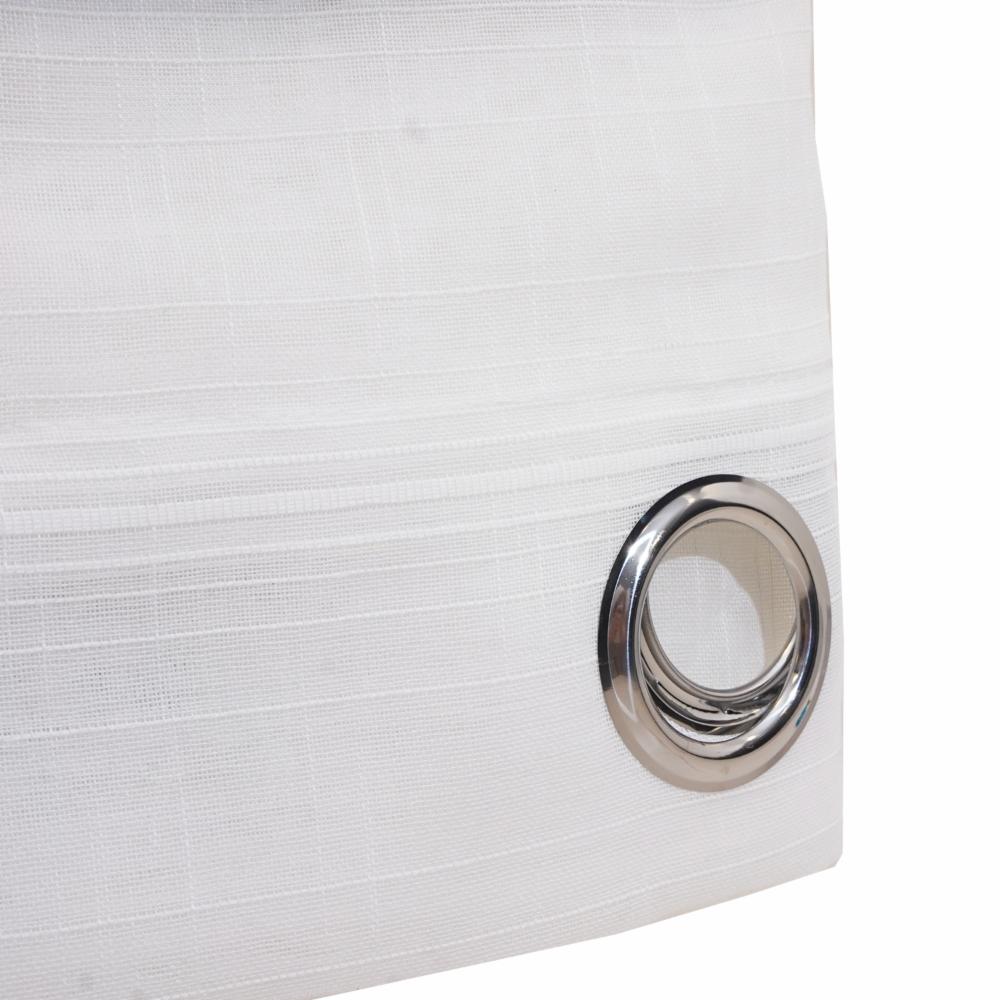 Cortina Visillio Blanco Bloques FREE HOME 230 X 140 Cm - Imagen 2
