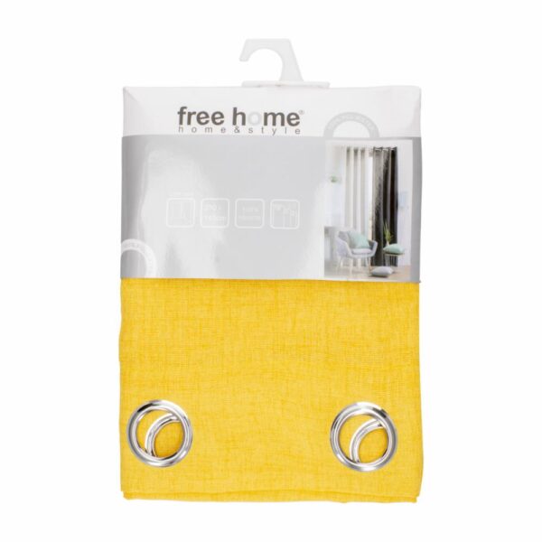 Cortina Sólida Amarillo FREE HOME 230 X 140 Cm - Imagen 2