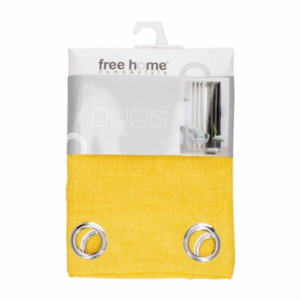 Cortina Sólida Amarillo FREE HOME 230 X 140 Cm - Imagen 2
