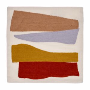 Forro De Cojín Franja Multicolor FREE HOME 40 X 40 Cm