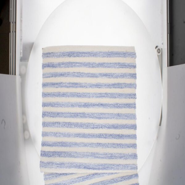 Alfombra Para Baño Franjas Azul Claro FREE HOME 80 X 50 Cm - Imagen 2