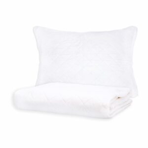 Cubrecama Unicolor Blanco FREE HOME 1 Plaza Y 1/2