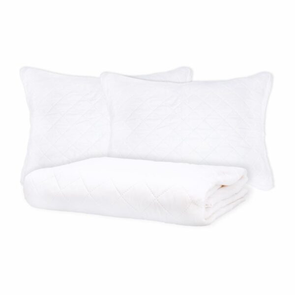 Cubrecama Unicolor Blanco FREE HOME 2 Plazas