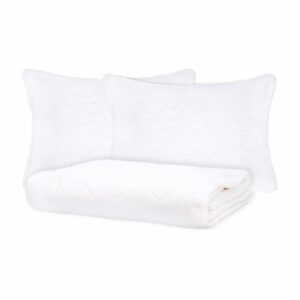 Cubrecama Unicolor Blanco FREE HOME 3 Plazas