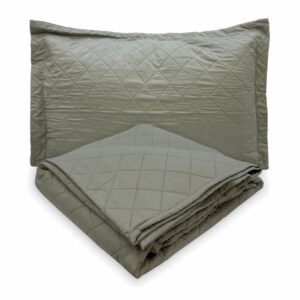 Cubrecama Unicolor Gris FREE HOME 3 Plazas
