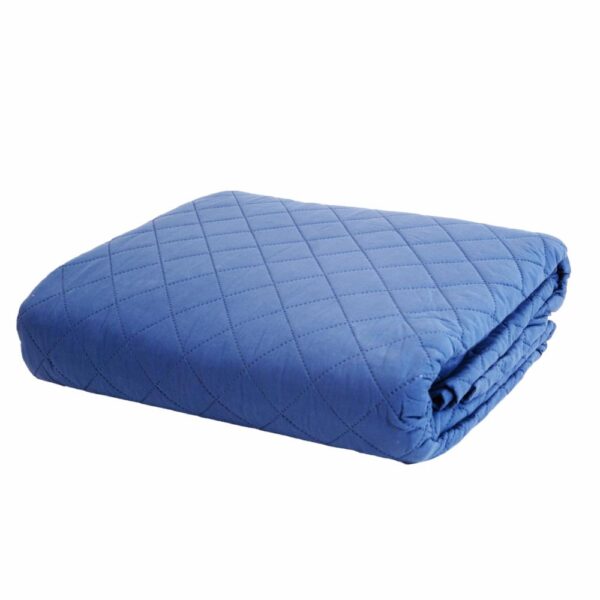 Cubrecama Unicolor Azul FREE HOME 3 Plazas - Imagen 2