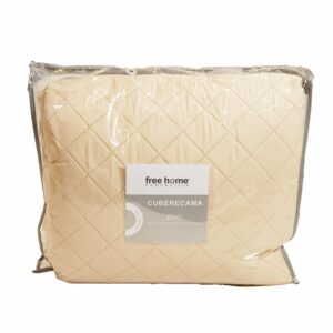 Cubrecama Unicolor Maíz FREE HOME 3 Plazas