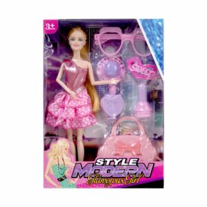Muñeca Tipo Barbie GLAMOROUS GIRL Incluye Accesorios
