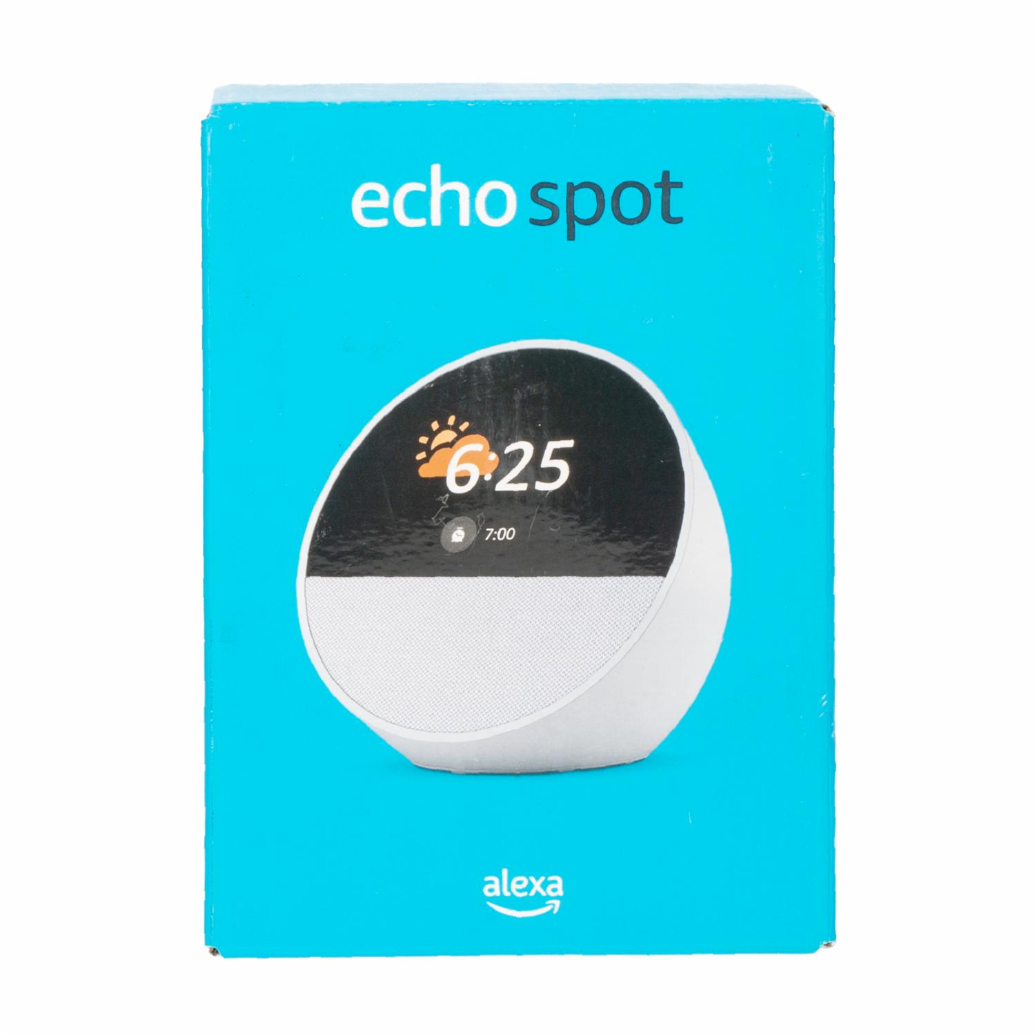 Echo Spot Glacier White Alexa AMAZON Pantalla 2.83″