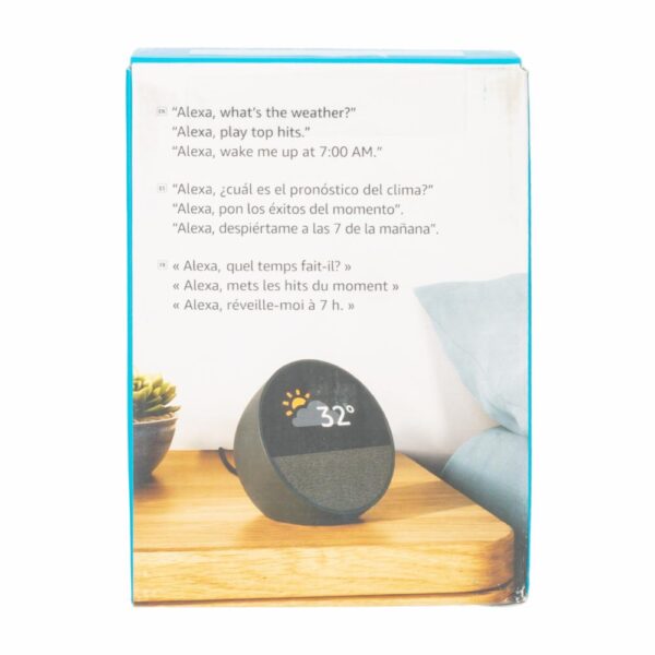 Echo Spot Black Alexa AMAZON Pantalla 2.83" - Imagen 6