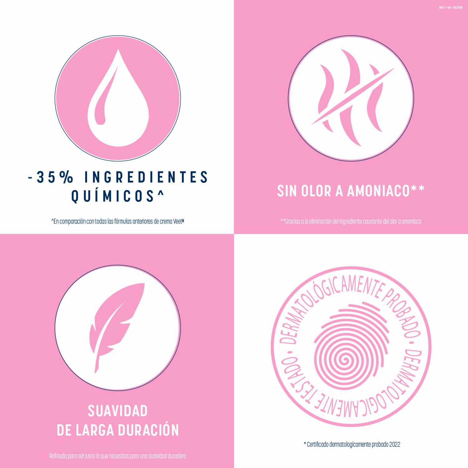 Crema Depiladora Corporal Para Piel Normal Pure Y Fresh VEET 200 Ml - Imagen 4