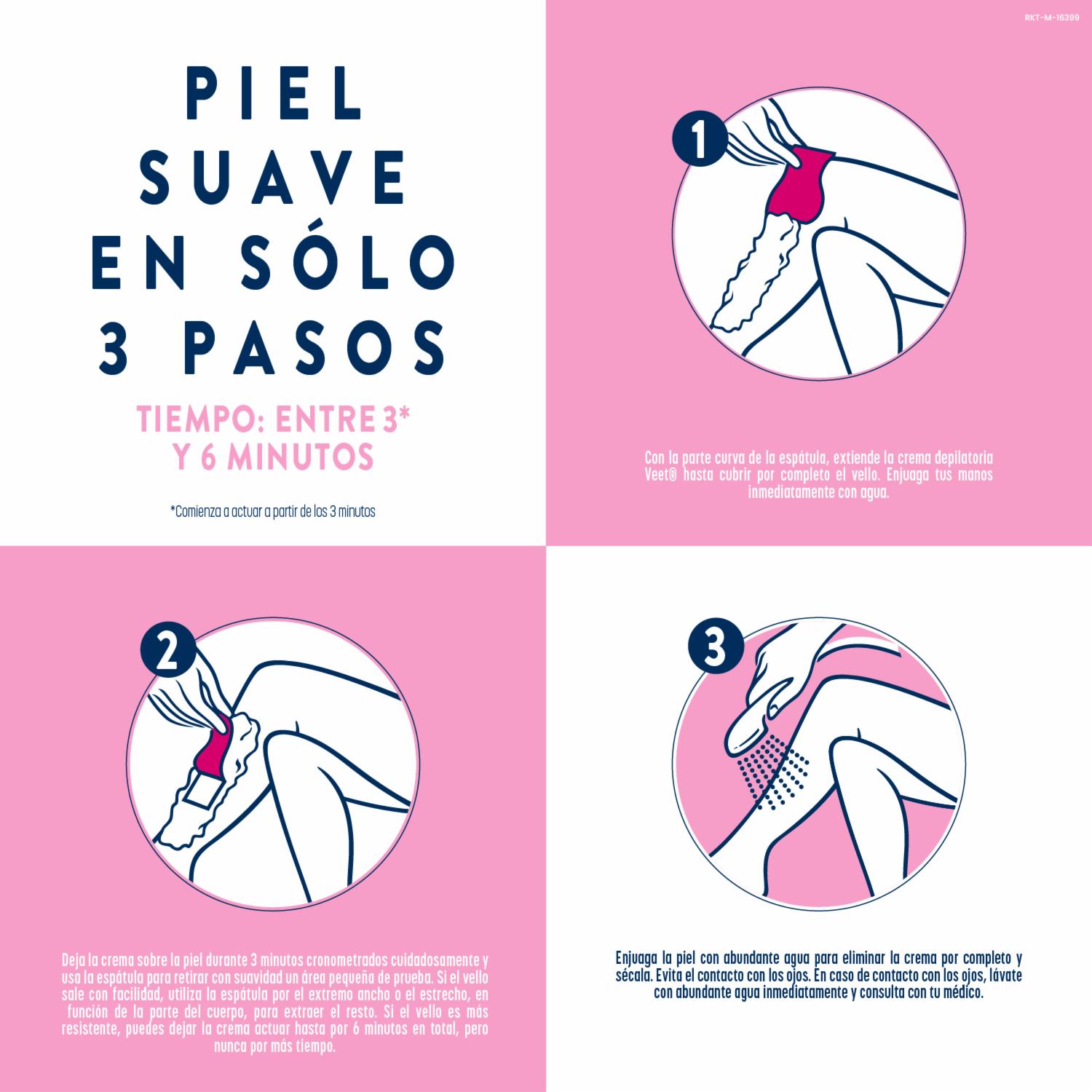 Crema Depiladora Corporal Para Piel Normal Pure Y Fresh VEET 200 Ml - Imagen 5