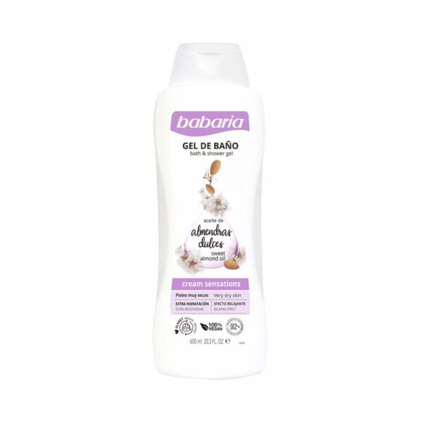 Gel De Ducha Con Aceite De Almendras Dulces Cream Sensations BABARIA 600 Ml