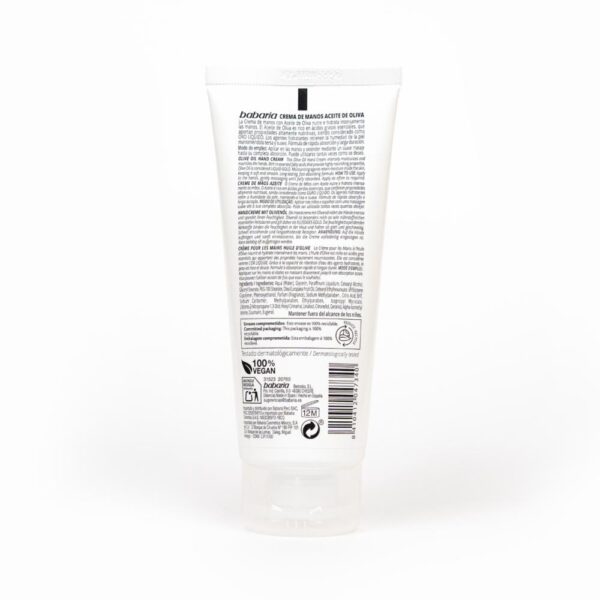 Crema De Manos Con Aceite De Oliva BABARIA 75 Ml - Imagen 2