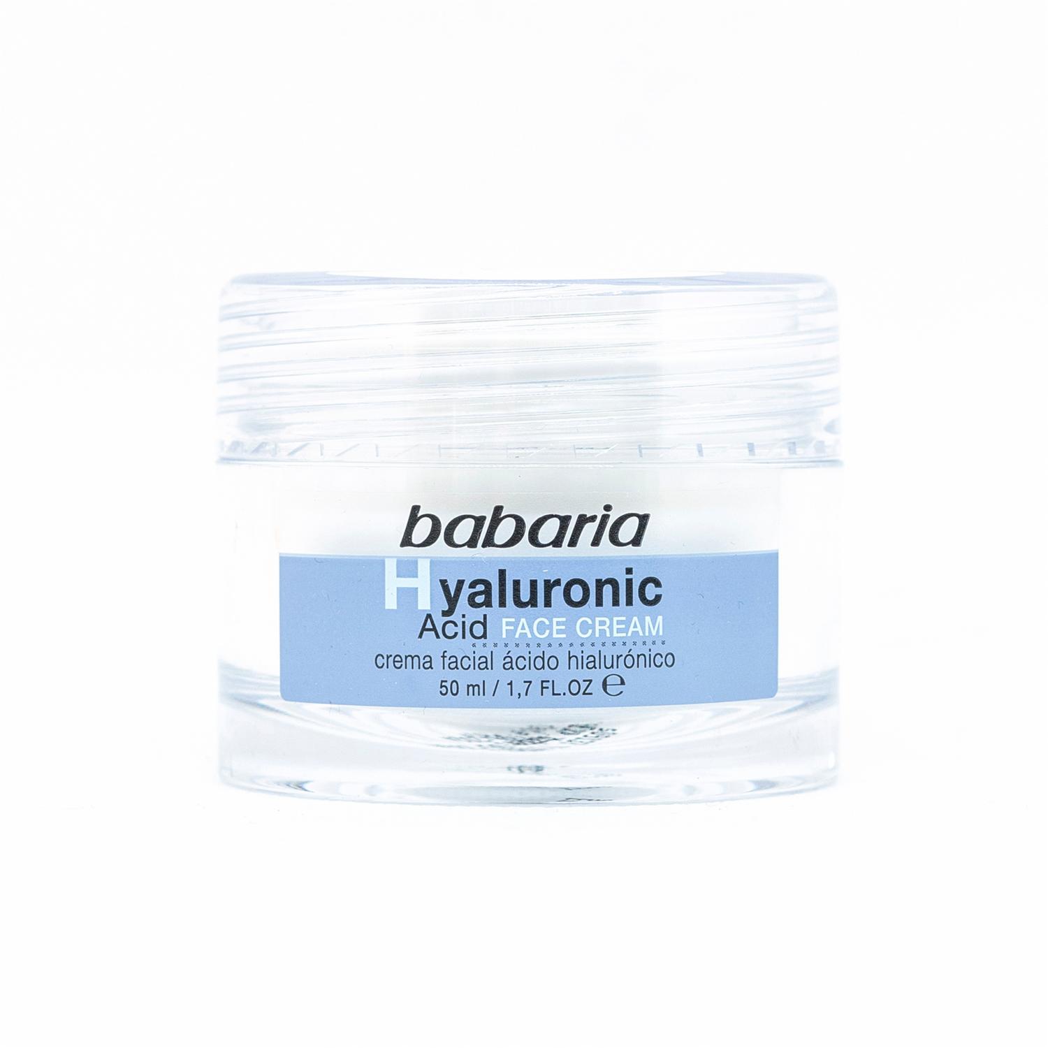 Crema Facial Con Ácido Hialurónico Día Y Noche BABARIA 50 Ml - Imagen 4