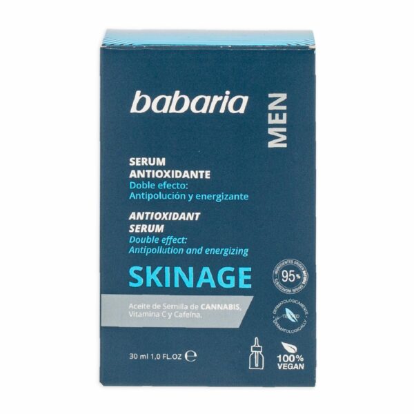 Sérum Facial Antioxidante Skinage Con Aceite De Semilla De Cannabis BABARIA MEN 30 Ml