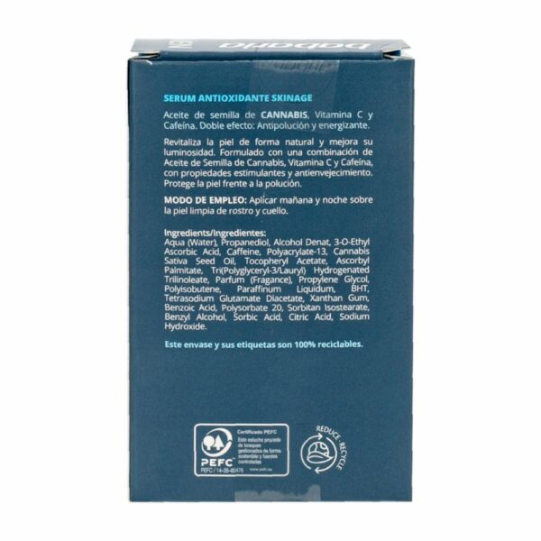 Sérum Facial Antioxidante Skinage Con Aceite De Semilla De Cannabis BABARIA MEN 30 Ml - Imagen 2