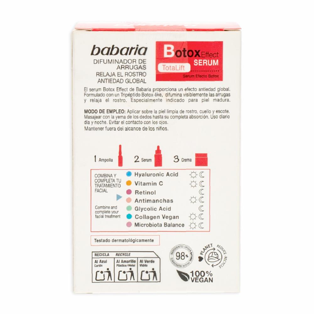 Sérum Facial Efecto Botox TotaLift BABARIA 30 Ml - Imagen 2