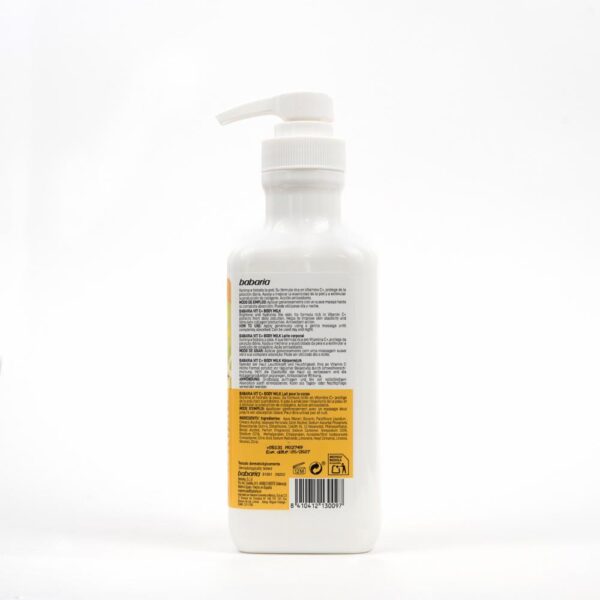 Crema Corporal Con Vitamina C+ BABARIA 500 Ml - Imagen 2