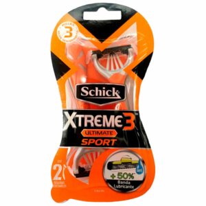 Afeitadora Desechable Caballero Xtreme 3 Ultimate Sport SCHICK X 2 Uds