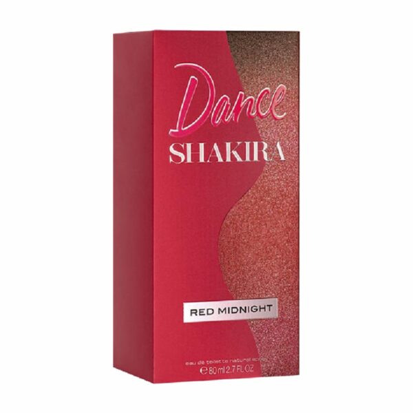 Fragancia Para Dama Dance Red Midnight SHAKIRA EDT 80 Ml - Imagen 3