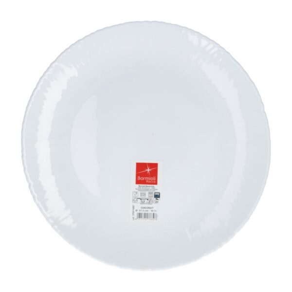 Plato Tendido Coconut Color Blanco BORMIOLI ROCCO 27 Cm - Imagen 2