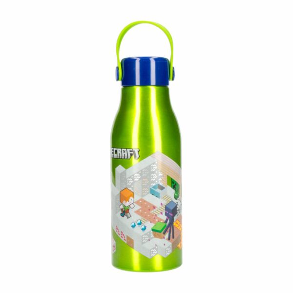 Tomatodo De Aluminio  Con Agarradera  Flexi Minecraft STOR 760 Ml