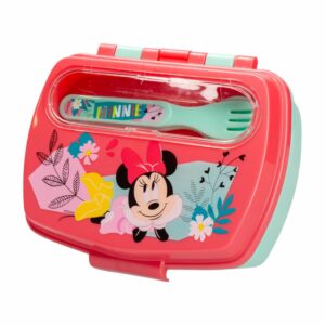 Porta Lunch Con Cubiertos Diseño Minnie DISNEY Unidad