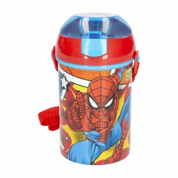 Tomatodo Pop Up  Spiderman Con Cordón STOR 450 Ml - Imagen 3