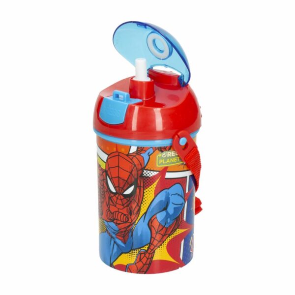 Tomatodo Pop Up  Spiderman Con Cordón STOR 450 Ml - Imagen 4