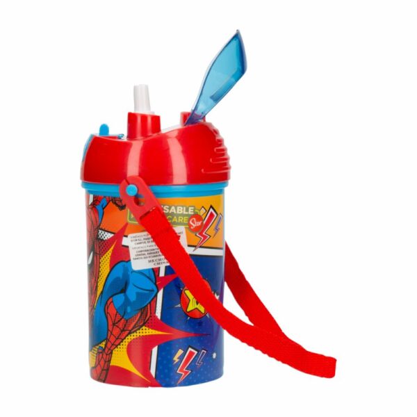 Tomatodo Pop Up  Spiderman Con Cordón STOR 450 Ml - Imagen 2