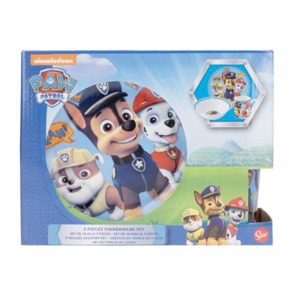 Set De Vajillas 3 Piezas Redonda STOR Paw Patrol - Imagen 5