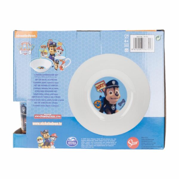 Set De Vajillas 3 Piezas Redonda STOR Paw Patrol - Imagen 6