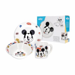 Set De Vajillas 3 Piezas Redonda STOR Mickey
