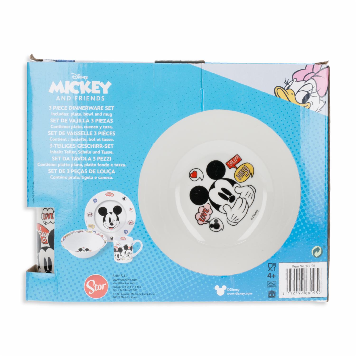 Set De Vajillas 3 Piezas Redonda STOR Mickey - Imagen 6
