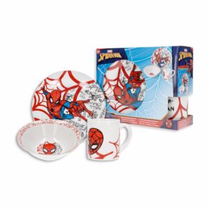 Set De Vajillas 3 Piezas Redonda STOR Spiderman