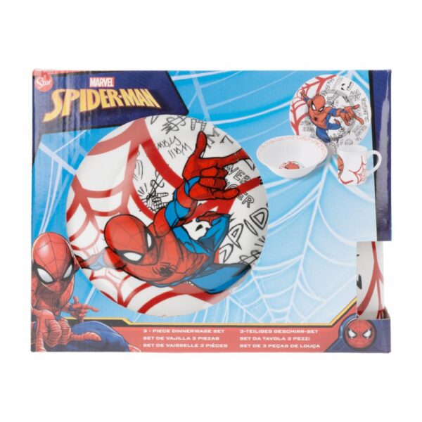 Set De Vajillas 3 Piezas Redonda STOR Spiderman - Imagen 5