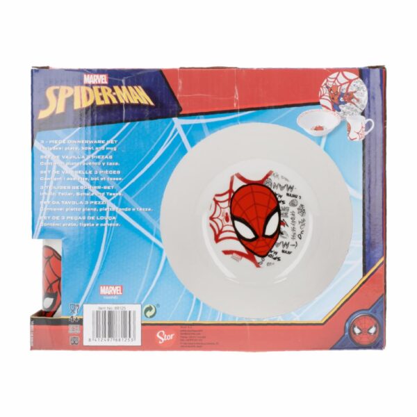 Set De Vajillas 3 Piezas Redonda STOR Spiderman - Imagen 6
