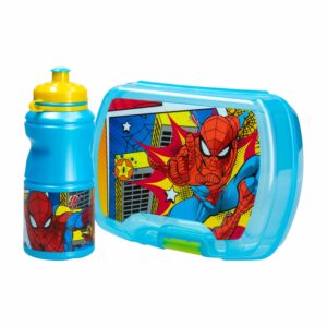 Set Escolar Botilito Y Lonchera Diseño Spiderman DISNEY Unidad