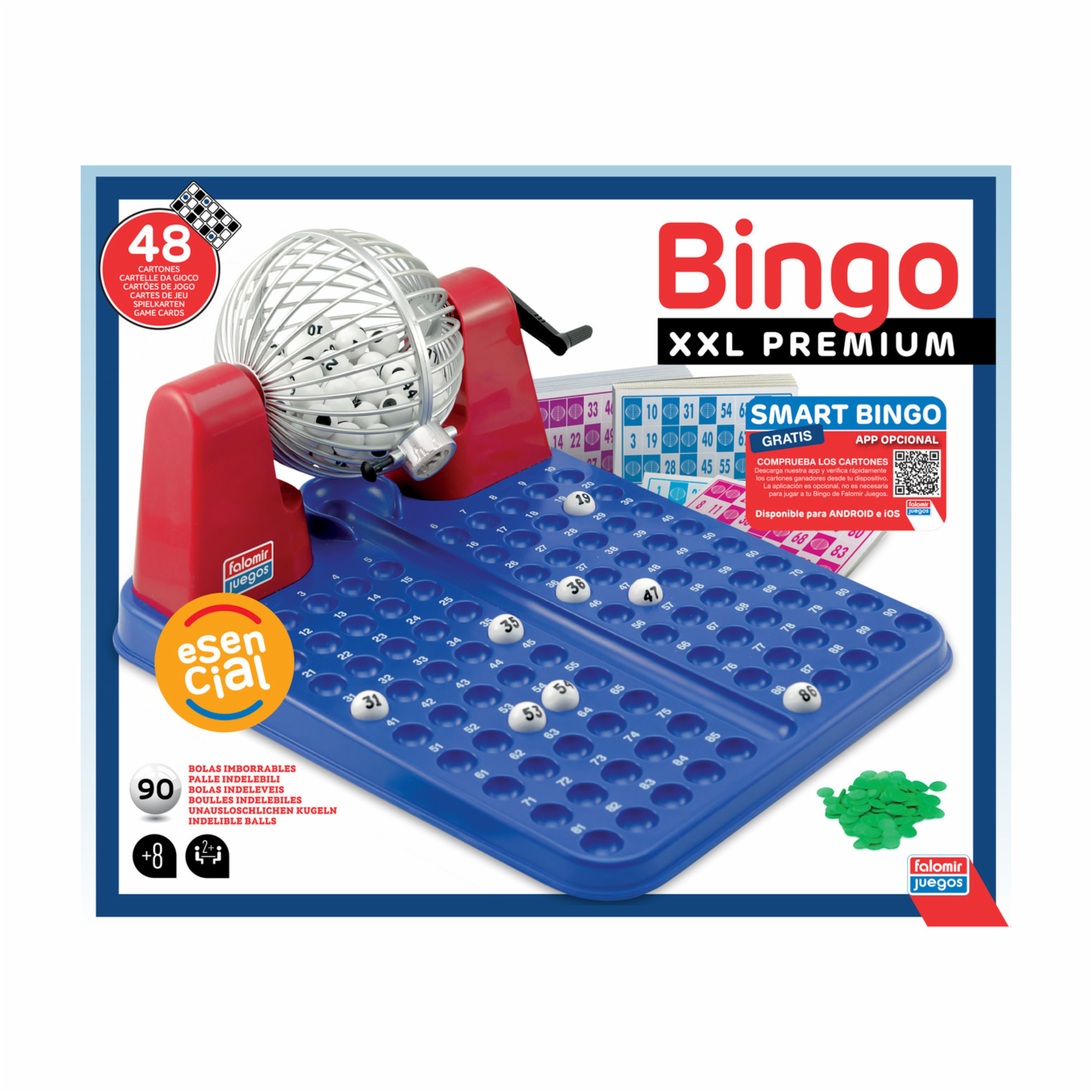 Juego De Mesa Bingo XXL Premium FALOMIR 2+ Jugadores