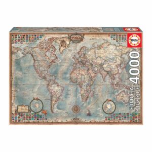 Rompecabezas Mapa Político Del Mundo EDUCA 4000 Piezas