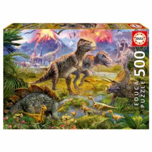 Rompecabezas Encuentro De Dinosaurios EDUCA 500 Piezas