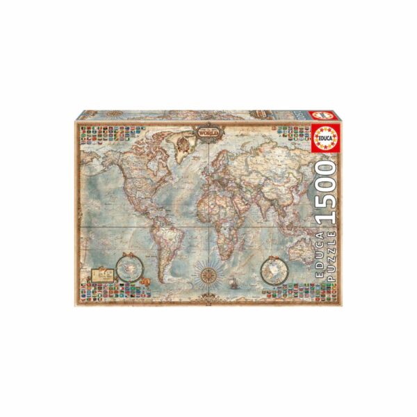 Rompecabezas Mapa Político EDUCA 1500 Piezas