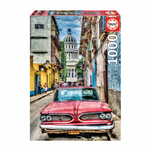 Rompecabezas Auto Clásico En La Habana Vieja EDUCA 1000 Piezas
